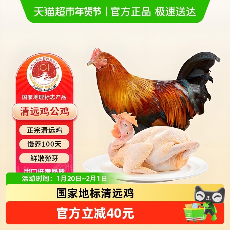 天农清远鸡童子鸡 整鸡生态散养100天小公鸡走地鸡液氮供港出厂,水产肉类/新鲜蔬果/熟食,整鸡/整鸡制品,淘宝优惠券,粉丝福利购,淘宝优惠卷