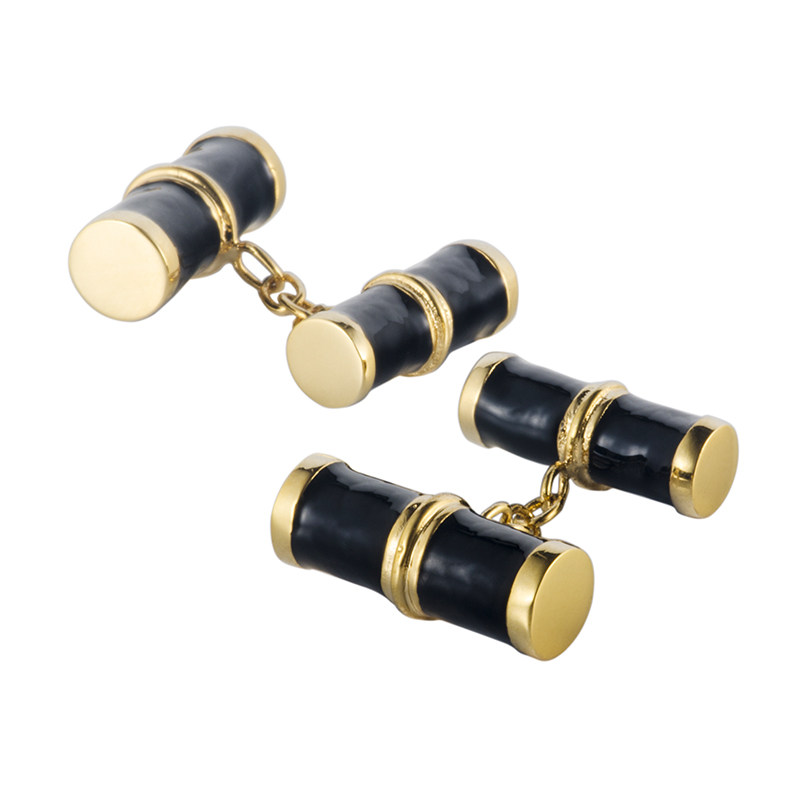 帅朗金色链式袖扣画轴轴头造型商务男士袖钉袖口扣法式袖口衬衫扣