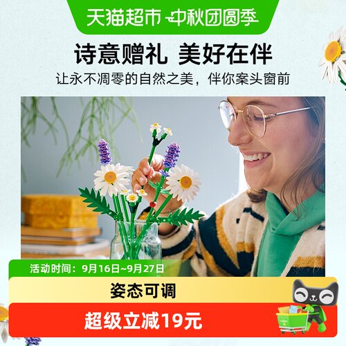 LEGO乐高9岁9IN1可调节花茎雏菊