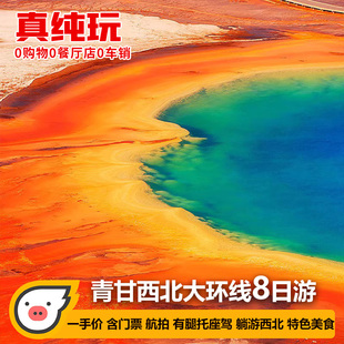青海旅游青甘大环线8天7晚大西北敦煌茶卡盐湖青海湖纯玩跟团游