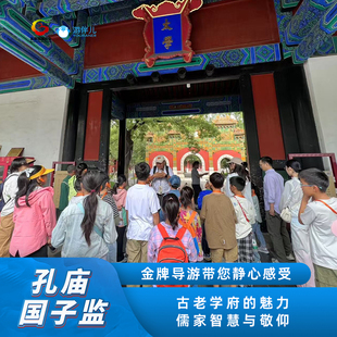 国子监 孔庙 金牌导游2.小时亲子深度精讲私家团 北京 游伴儿