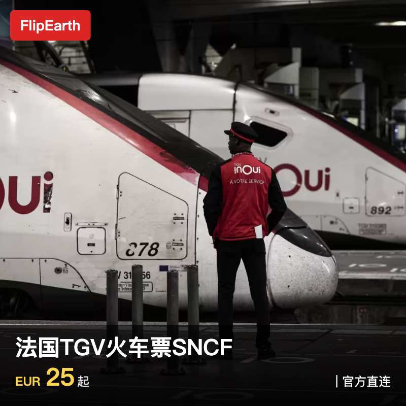 欧洲火车票法国火车票高铁sncf tgv巴黎尼斯里昂里尔|电子版