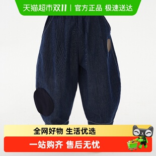 女童小童趣味波点印花牛仔长裤 马拉丁童装 新款 子2024秋装 儿童裤