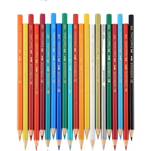 德国辉柏嘉水溶性彩铅单支水彩水溶绘画彩色铅笔专业手绘补色彩铅单只499黑色白色肉色补充套装