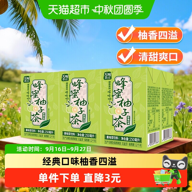 TenWow/天喔茶庄蜂蜜柚子茶果味茶饮料量贩礼盒茶饮料