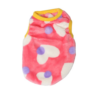 宠物秋冬服饰背心犬猫两脚衣服珊瑚绒背心泰迪狗比熊加菲小猫冬装