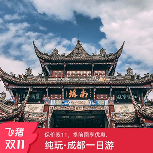 成都都江堰青城山一日游熊猫基地三星堆门票纯玩跟团游 8人团