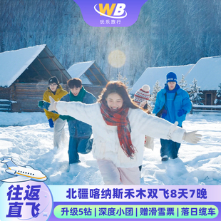 往返直飞新疆旅游赛里木湖阿勒泰北疆环线纯玩6人小团8天7晚跟团