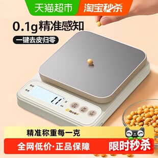 小型电子秤克称高精度厨房秤烘焙精准家用商用食物秤2025新款克重
