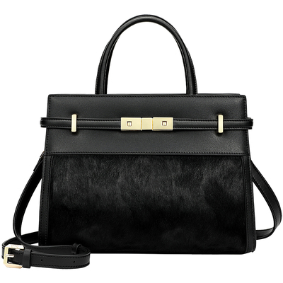 专柜秋冬大容量真皮晚宴毛毛包