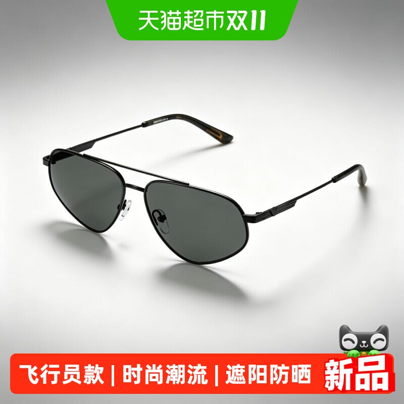 EMPORIOARMANI阿玛尼男款太阳眼镜飞行员形墨镜正品时尚0EA2156