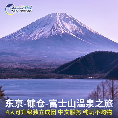 日本旅游东京出发3天2晚富士山镰仓箱根温泉酒店4人小包团纯玩团