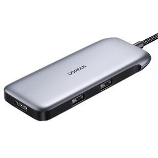 绿联typec转hdmi转换miniDP投屏扩展坞4k60hz显示器拓展usb分线器转接头多接口雷电3配件适用笔记本电脑