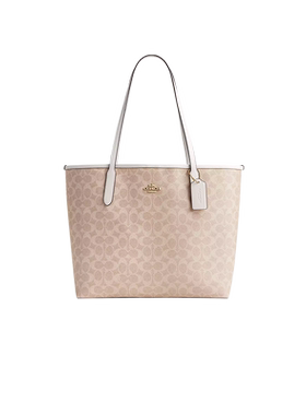 COACH/蔻驰city33托特包经典老花百搭购物袋大号通勤单肩手提包