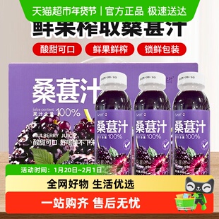 兮域新疆特产桑葚汁瓶装果蔬汁无添加剂纯果汁鲜榨