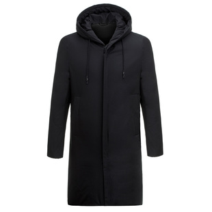 ZORANZI庄子男冬季商务休闲连帽通勤中长羽绒服保暖外套ZQL4852Y