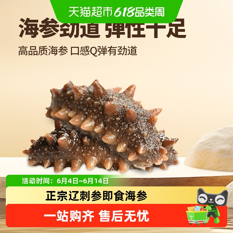 颐中元海参即食鲜食大连辽参刺参新鲜海生免泡发刺身孕妇干货