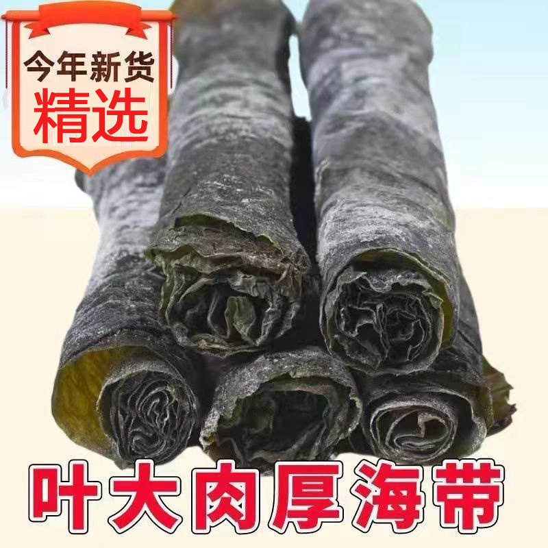 福建霞浦海带干货整条日晒无沙厚海带煲汤新鲜海带头丝结新货