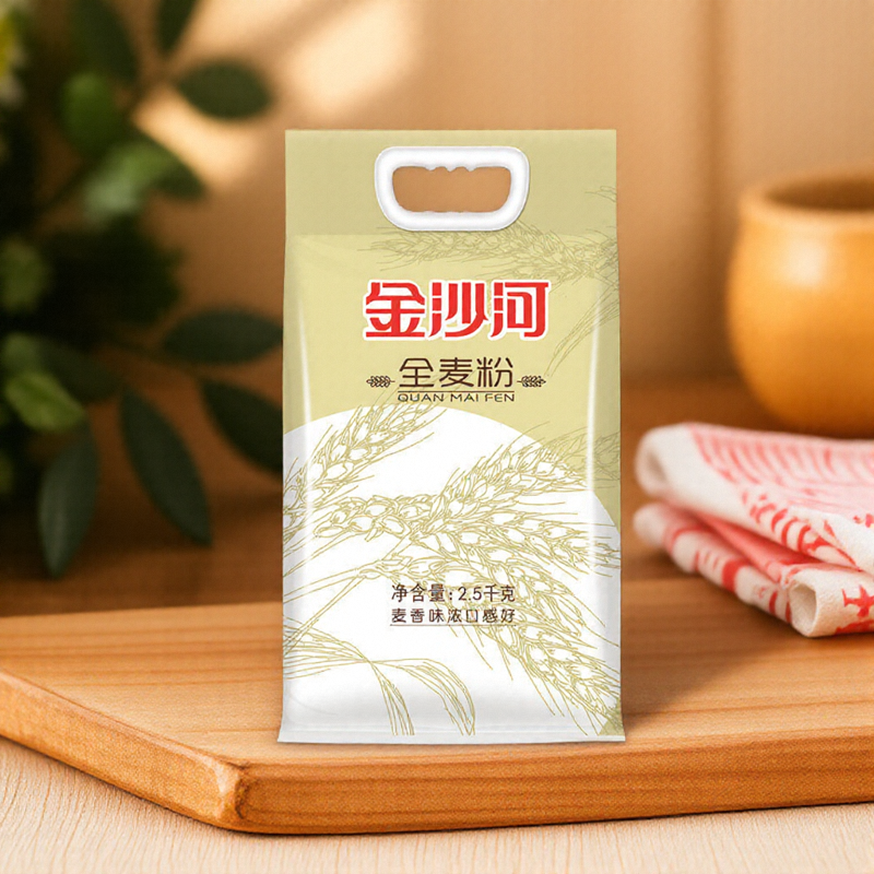 金沙河全麦面粉2.5kg家用面粉5斤全麦粉做馒头包子含麦麸,粮油调味/速食/干货/烘焙,面粉/食用粉,淘宝优惠券,粉丝福利购,淘宝优惠卷