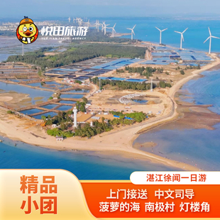 湛江徐闻一日游2-6人团纯玩 菠萝的海南极村灯楼角合水线包车旅游