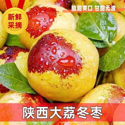 陕西大荔冬枣新鲜大果应季整箱枣子青枣脆枣冰糖大枣5斤当季水果