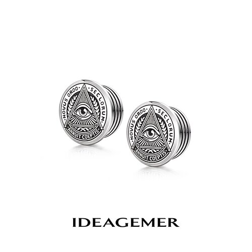IDEAGEMER全知之眼耳环男士磁吸