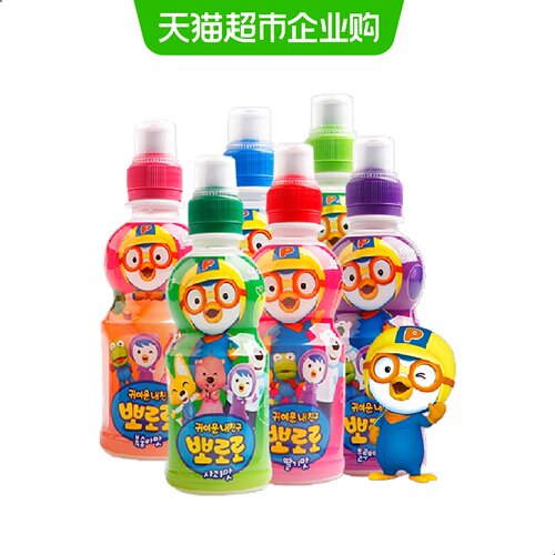 啵乐乐韩国进口混合味饮料