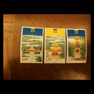 郵局正品 新中國2007 12清皇陵建筑郵票3全新 原膠全品 保真