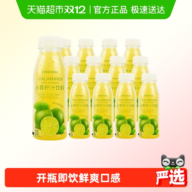 李小艾小青柠汁饮料300ml×12瓶