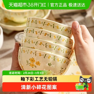 美康之家特别好看的米饭碗家用2025新款个人专用高颜值小碗泡面碗