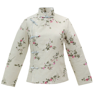 唐装小棉袄纸样女装服装裁剪图纸中式修身棉衣羽绒服茶服衣服样板