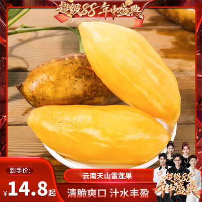 云南天山雪莲果新鲜水果清脆爽口当季现挖水果整箱包邮大果