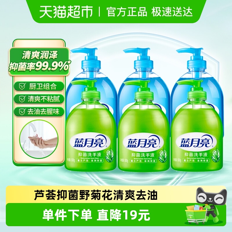 蓝月亮瓶装芦荟野菊花洗手液