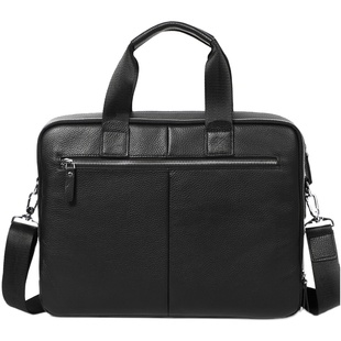 大容量多层真皮双拉链商务公文包律师包电脑包头层牛皮男包手提包