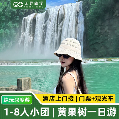 1-8人小团丨贵州旅游安顺黄果树大瀑布天星桥陡坡塘纯玩一日游