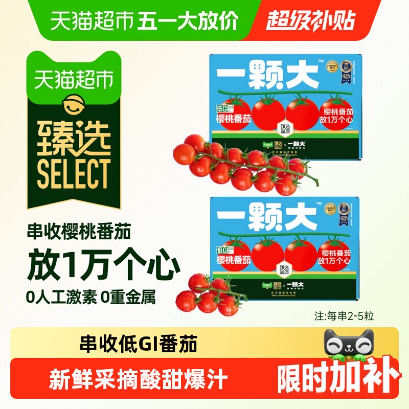 臻选小串番茄精品一颗大礼盒装酸甜爆汁基地直发