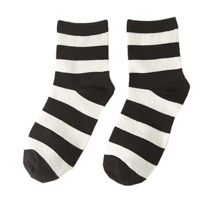 高帮纯棉袜子韩国春夏款女全棉条纹中筒袜日系女袜款袜运动长袜潮