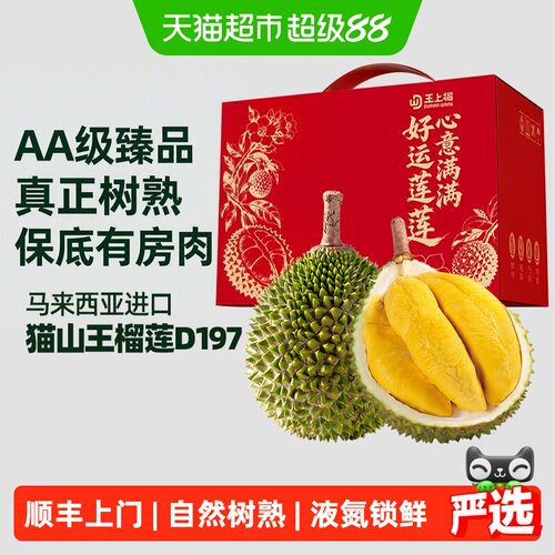 王上榴猫山王液氮锁鲜整果