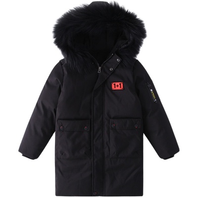 男童洋气加厚中长款风衣秋冬棉服