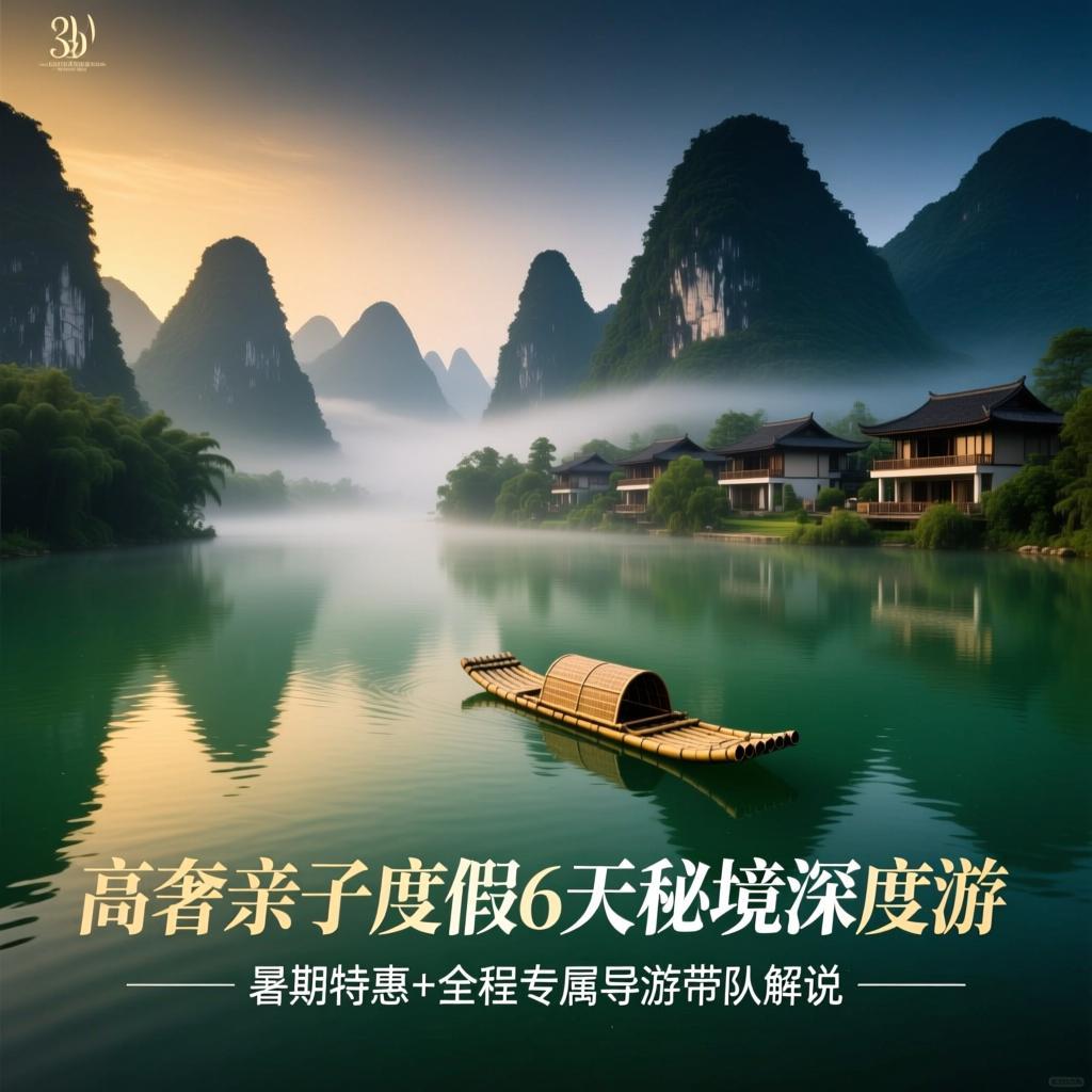 暑期专享高奢亲子度假6天5晚贵州黔南深度游全程专属导游带队解说