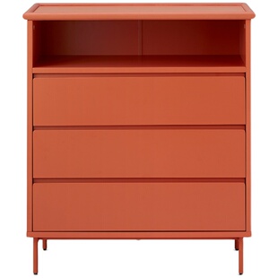 造作美术馆斗柜五斗实木设计师边柜北欧现代简约奶油色绿色ZAOZUO