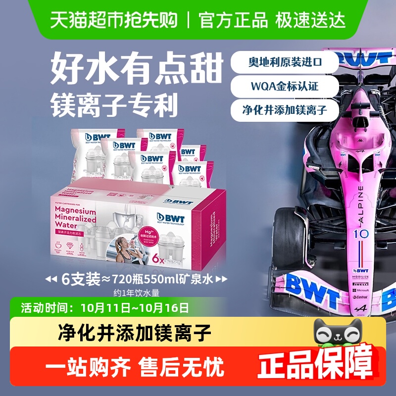德国倍世镁离子滤芯净水壶过滤器净水器