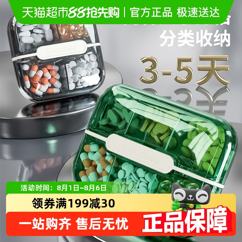 贝瑟斯便携随身药盒药品分药器