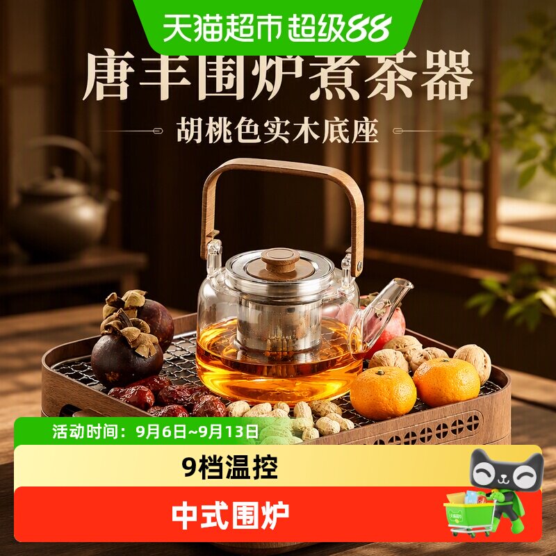 唐丰2026新款围炉煮茶器具全套家用室内插电电陶炉网红套装煮茶器