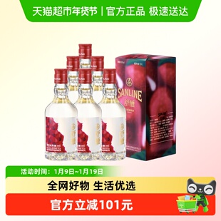五粮液官方出品舒醺荔枝味果酒330mL*6整箱装女士低度小酒