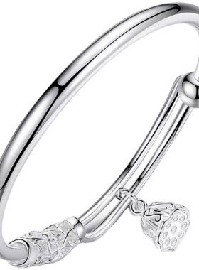 双11925银饰江南鱼戏女礼物手环