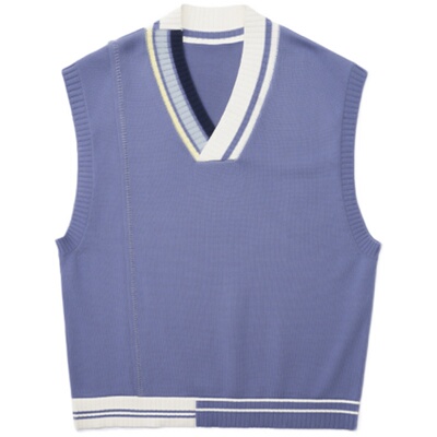 复古坎肩背心春秋外穿马甲毛衣