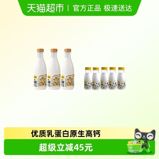 5瓶冷藏新鲜牛牛奶 高钙奶200ml 认养一头牛低温娟姗牛乳700ml