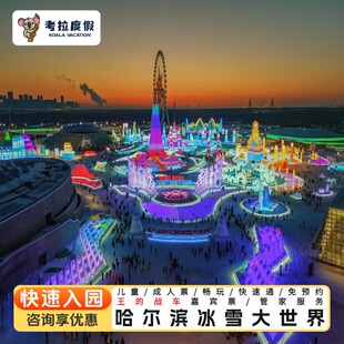 畅玩大世界 快速入园 贵宾专享大门票 金牌管家 哈尔滨冰雪大世界