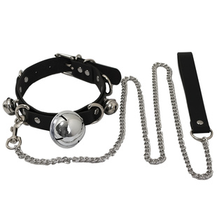 酷二丫铃铛项圈牵引绳女m性感锁骨链脖环小狗choker狗链项链颈带